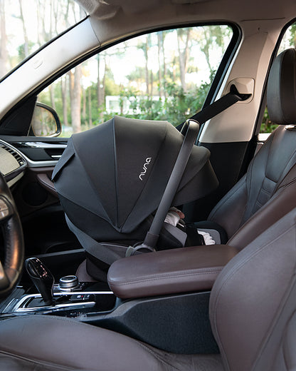 Nuna Arra Flex Baby Car Seat-Rear Facing-Flat Recling Seat 157 Degrees-3 Positions Recline-10 Positions Adjustable Headrest-For 0 to 2Y (Upto 13 Kg)-Caviar