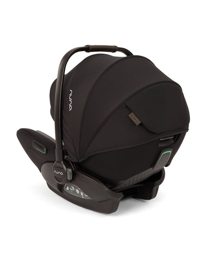 Nuna Arra Flex Baby Car Seat-Rear Facing-Flat Recling Seat 157 Degrees-3 Positions Recline-10 Positions Adjustable Headrest-For 0 to 2Y (Upto 13 Kg)-Caviar