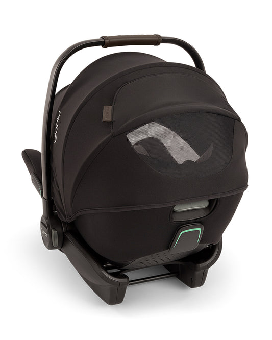 Nuna Arra Flex Baby Car Seat-Rear Facing-Flat Recling Seat 157 Degrees-3 Positions Recline-10 Positions Adjustable Headrest-For 0 to 2Y (Upto 13 Kg)-Caviar