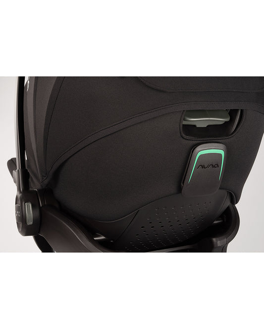 Nuna Arra Flex Baby Car Seat-Rear Facing-Flat Recling Seat 157 Degrees-3 Positions Recline-10 Positions Adjustable Headrest-For 0 to 2Y (Upto 13 Kg)-Caviar