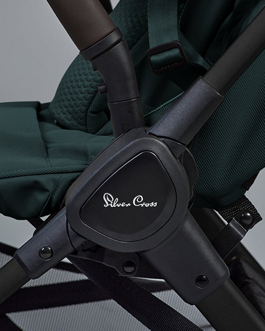 Silver Cross Clic 2 Cabin Friendly Stroller-With Stroller Bag-One Hand Fold-Includes Rain Cover-For 0 to 4Y (Upto 22 kg)-Conifer