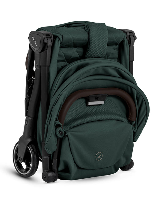 Silver Cross Clic 2 Cabin Friendly Stroller-With Snack Tray-One Hand Fold-Includes Rain Cover-For 0 to 4Y (Upto 22 kg)-Conifer