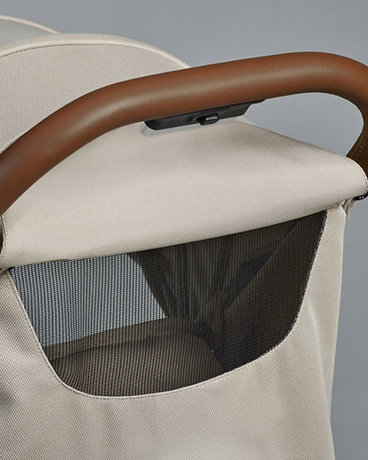 Silver Cross Clic 2 Cabin Friendly Stroller-One Hand Fold-Flat Reclining Seat-Includes Rain Cover-2 Years Warranty-Pram for 0 to 4Y (Upto 22 Kg)-Latte