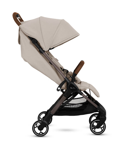 Silver Cross Clic 2 Cabin Friendly Stroller-With Stroller Bag-One Hand Fold-Includes Rain Cover-For 0 to 4Y (Upto 22 kg)-Latte