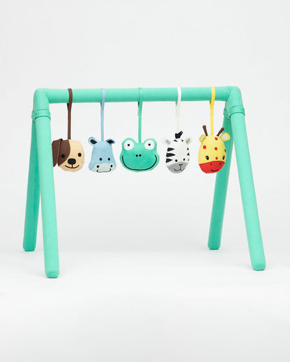 Role Play Animal Friends Play Gym With 5 Hanging Toys-Enhance Motor Skills-0M+