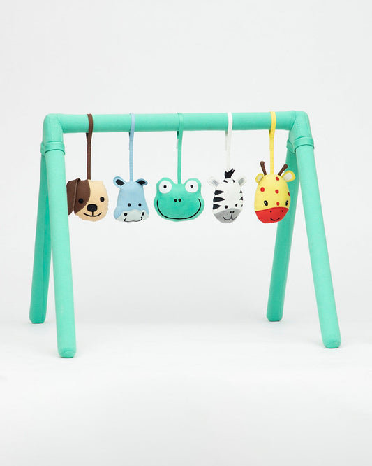 Role Play Animal Friends Play Gym With 5 Hanging Toys-Enhance Motor Skills-0M+