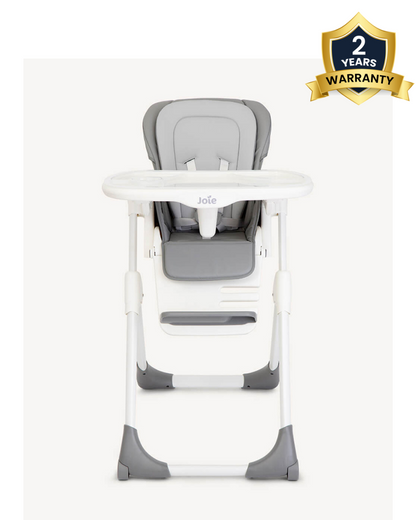 Joie Mimzy Recline High Chair-5 Position Recline-7 Height Positions-2 Years Warranty-Upto 15 Kg-Arctic