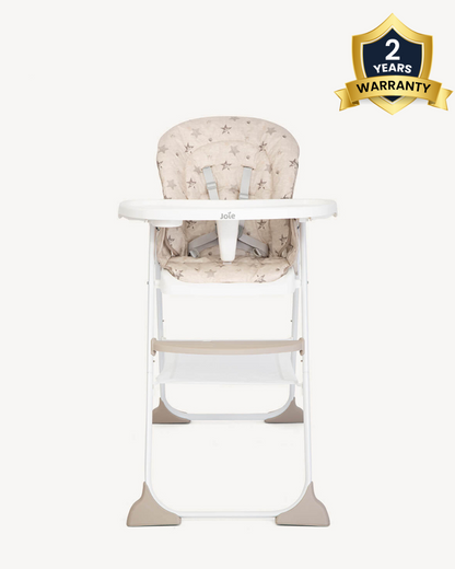 Joie Mimzy Snacker Baby High Chair-One Hand Quick Compact Fold-Streamlined Design-6M to 3Y (Upto 15Kg)-Cosmo Tan