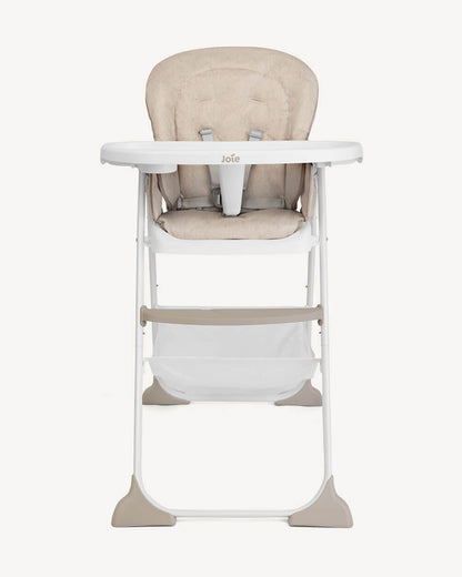 Joie Mimzy Snacker Baby High Chair-One Hand Quick Compact Fold-Streamlined Design-6M to 3Y (Upto 15Kg)-Taupe