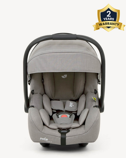 Joie i-Gemm 3 Baby Car Seat-Rear Facing-Airline Certified-3 Point Harness-UPF 50+ Sun & Water Repellent Canopy-For 0 to 1.5Y (Upto 13 Kg)-Pebble