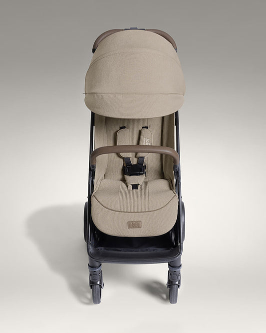 Joie Parcel LX Lightweight Stroller-One Hand Fold-Flat Reclining Seat-Car Seat Compatible-Mesh Window On Canopy-2 Years Warranty-For 0 to 4Y (Upto 22 Kg)-Sandstone