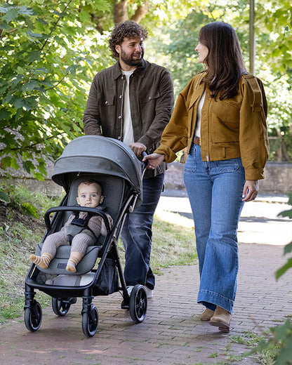 Joie Parcel LX Lightweight Stroller-One Hand Fold-Flat Reclining Seat-Car Seat Compatible-Mesh Window On Canopy-2 Years Warranty-For 0 to 4Y (Upto 22 Kg)-Sandstone