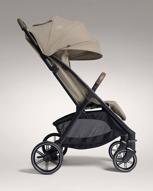 Joie Parcel LX Lightweight Stroller-One Hand Fold-Flat Reclining Seat-Car Seat Compatible-Mesh Window On Canopy-2 Years Warranty-For 0 to 4Y (Upto 22 Kg)-Sandstone