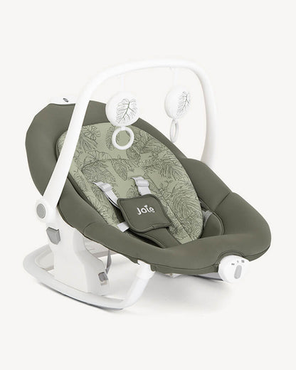 Joie Serina 2in1 Baby Swing & Rocker-6 Swing Speeds-3 Positions Recline-With Toy Bar-2 Years Warranty-For 0 to 9 Kg-Palms