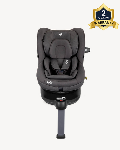 Joie i-Spin 360 Baby Car Seat-Convertible-(Front & Rear Facing)-6 Positions Recline-360 Degrees Rotation-2 Years Warranty-For 0 to 4Y (Upto 19 Kg)-Thunder