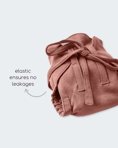 Cocoon Care Dusty Pink Cloth Nappy-Bamboo Muslin-Washable & Reusable