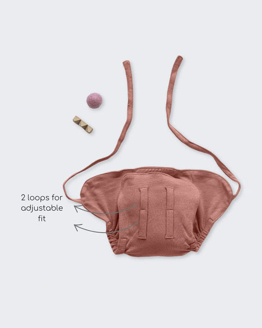 Cocoon Care Dusty Pink Cloth Nappy-Bamboo Muslin-Washable & Reusable