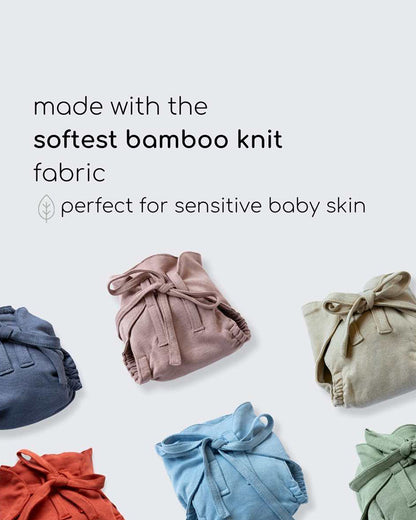 Cocoon Care Dusty Pink Cloth Nappy-Bamboo Muslin-Washable & Reusable