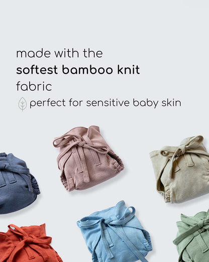 Cocoon Care Orange Rust Cloth Nappy-Bamboo Muslin-Washable & Reusable