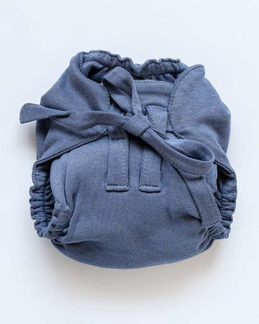 Cocoon Care Blue Granite Cloth Nappy-Bamboo Muslin-Washable & Reusable
