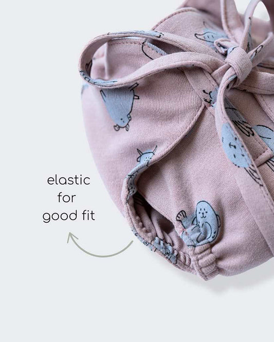 Cocoon Care Wild Polka Cloth Nappy-Bamboo Muslin-Washable & Reusable