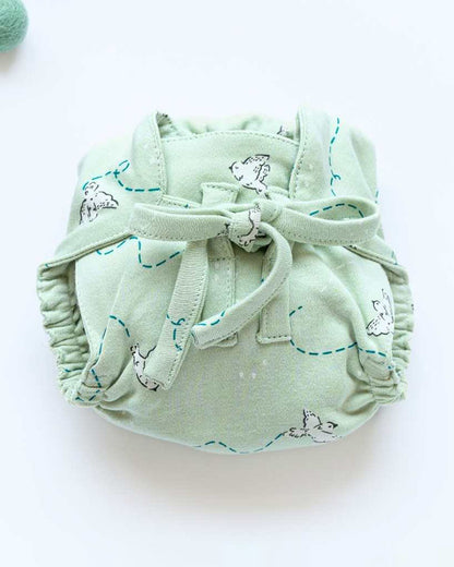 Cocoon Care Freedom Flighter Cloth Nappy-Bamboo Muslin-Washable & Reusable