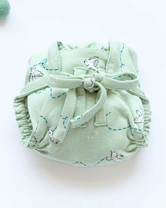 Cocoon Care Freedom Flighter Cloth Nappy-Bamboo Muslin-Washable & Reusable