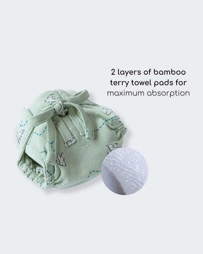 Cocoon Care Freedom Flighter Cloth Nappy-Bamboo Muslin-Washable & Reusable