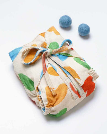 Cocoon Care Playful Notes Cloth Nappy-Bamboo Muslin-Washable & Reusable