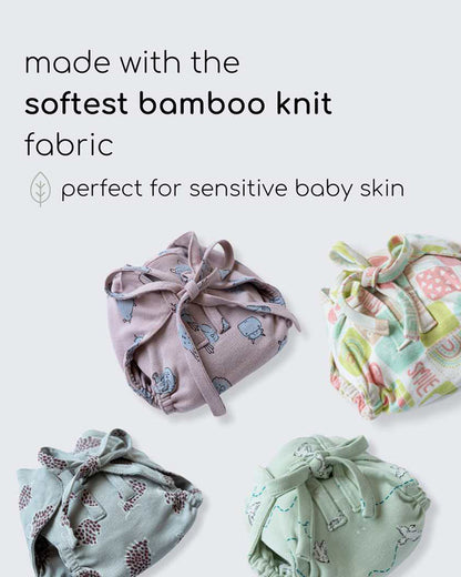 Cocoon Care Playful Notes Cloth Nappy-Bamboo Muslin-Washable & Reusable