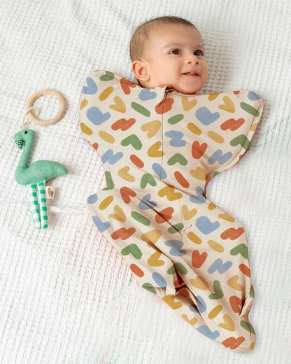 Cocoon Care Playful Notes Baby Sleeping Bag/Pod-Bamboo Cotton-With 2 Way Zipper-Newborn Bed