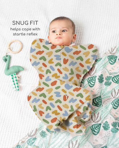 Cocoon Care Playful Notes Baby Sleeping Bag/Pod-Bamboo Cotton-With 2 Way Zipper-Newborn Bed