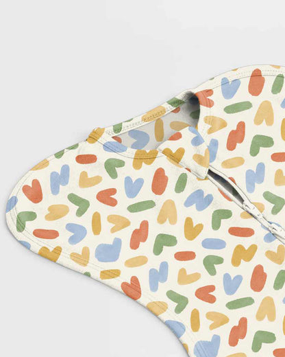 Cocoon Care Playful Notes Baby Sleeping Bag/Pod-Bamboo Cotton-With 2 Way Zipper-Newborn Bed