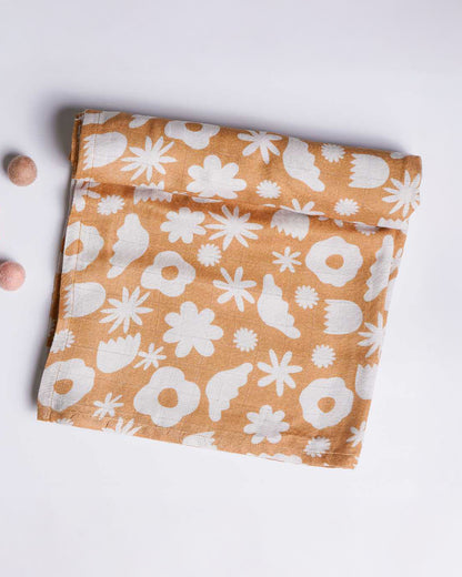 Cocoon Care Bloom Baby Bloom Bamboo Muslin Swaddle-Yellow-Infant Wraps