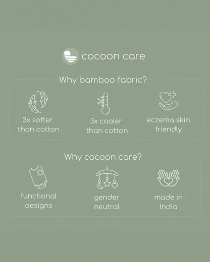 Cocoon Care Little Mushroom Lane Bamboo Muslin Swaddle-White-Infant Wraps