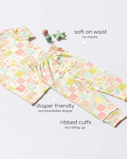 Cocoon Care Peach Nightsuit-Kindness Cove-Bamboo-For Infants