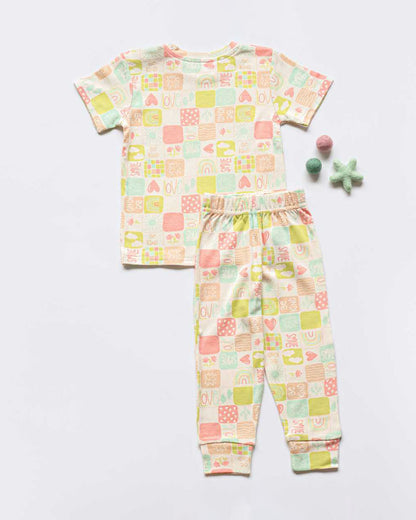 Cocoon Care Peach Nightsuit-Kindness Cove-Bamboo-For Infants