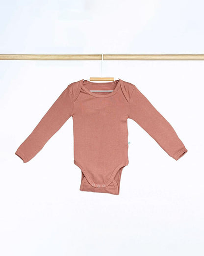 Cocoon Care Dusty Pink Bodysuit-Solid-Bamboo-For Infants
