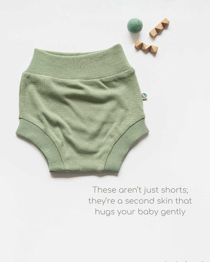 Cocoon Care Natural, Sage Green & Blue Panties-Solid-Bamboo-Pack of 3-For Infants