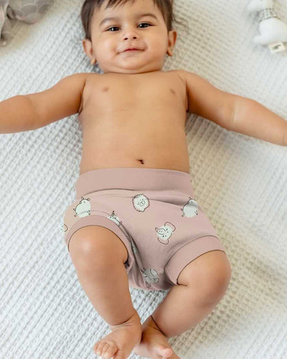 Cocoon Care Pastel Pink Panty-Wild Polka-Bamboo-For Infants