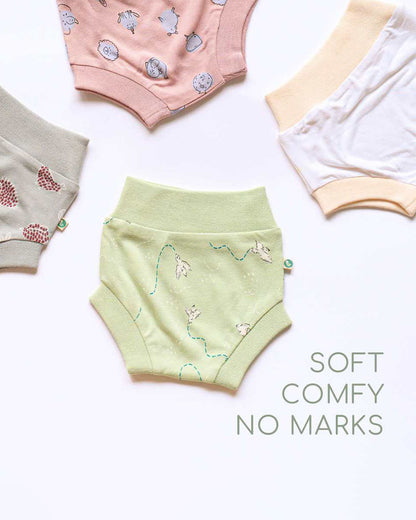 Cocoon Care Pastel Pink Panty-Wild Polka-Bamboo-For Infants