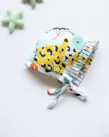 Cocoon Care Baby Shower Bedding Set-Pack of 4-Jungle Safari-Little Dreamer Gift Pack-For Newborn