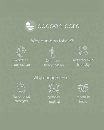Cocoon Care Bamboo Muslin Bandana Bib & Wash Cloth-Apple Splash-Super Absorbent-For Infants