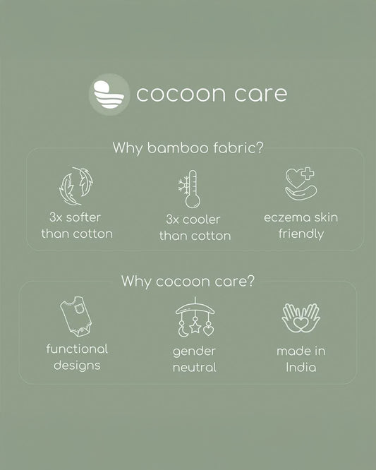 Cocoon Care Bamboo Muslin Bandana Bib & Wash Cloth-Jungle Safari-Super Absorbent-For Infants