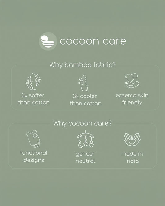 Cocoon Care Bamboo Terry Bib-With Soft Bamboo Muslin-Busy Bee-Soft & Absorbent-0-24 Months