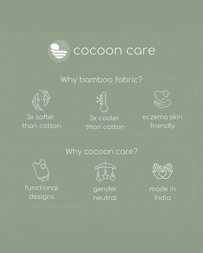 Cocoon Care Bamboo Muslin Burp Cloth-Apple Splash-Super Soft-For Infants
