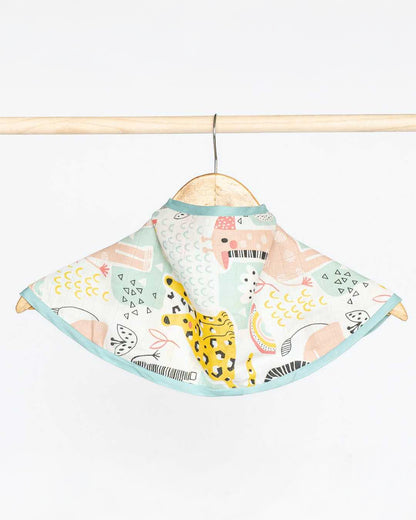 Cocoon Care Bamboo Muslin Burp Cloth-Jungle Safari-Super Soft-For Infants