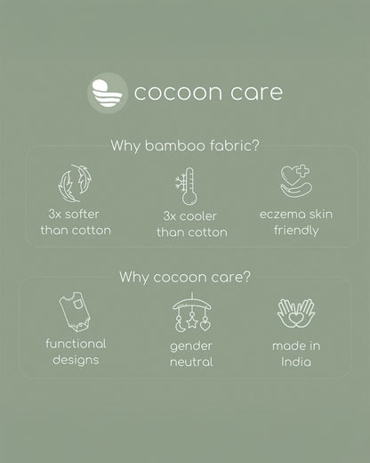 Cocoon Care Bamboo Muslin Burp Cloth-Jungle Safari-Super Soft-For Infants