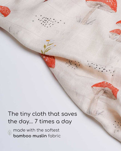Cocoon Care Bamboo Muslin Wash Cloth-Little Mushroom Lane-Super Handy & Convenient-0-36 Months