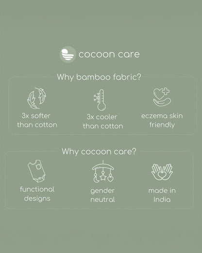 Cocoon Care Bamboo Muslin Wash Cloth-Little Mushroom Lane-Super Handy & Convenient-0-36 Months